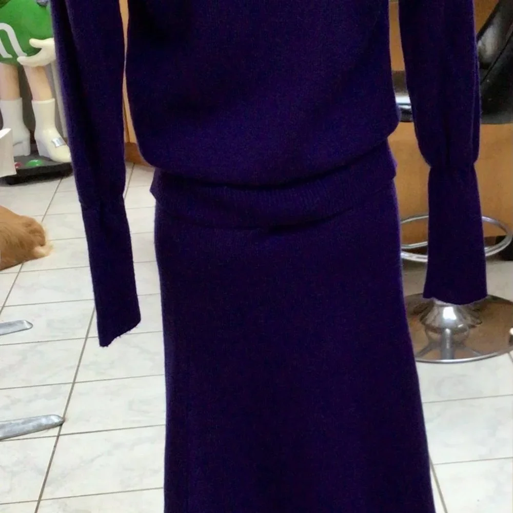 vintage matching sweater /skirt - Picture 3 of 5